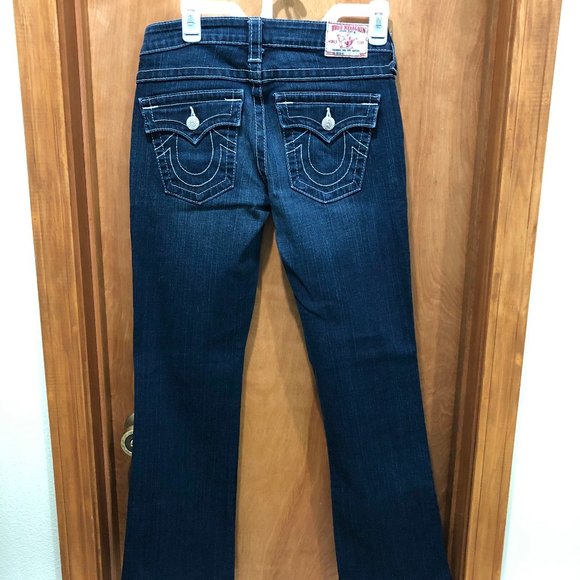 True Religion Low Rise Boot Cut Jeans Size 27 - Picture 5 of 9